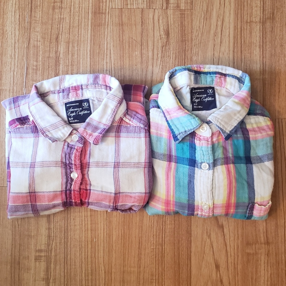 American Eagle Flannel Plaid Bundle
